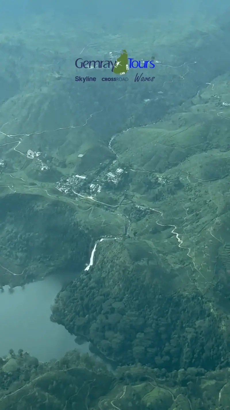 Sri Pada Scenic View from Aircraft